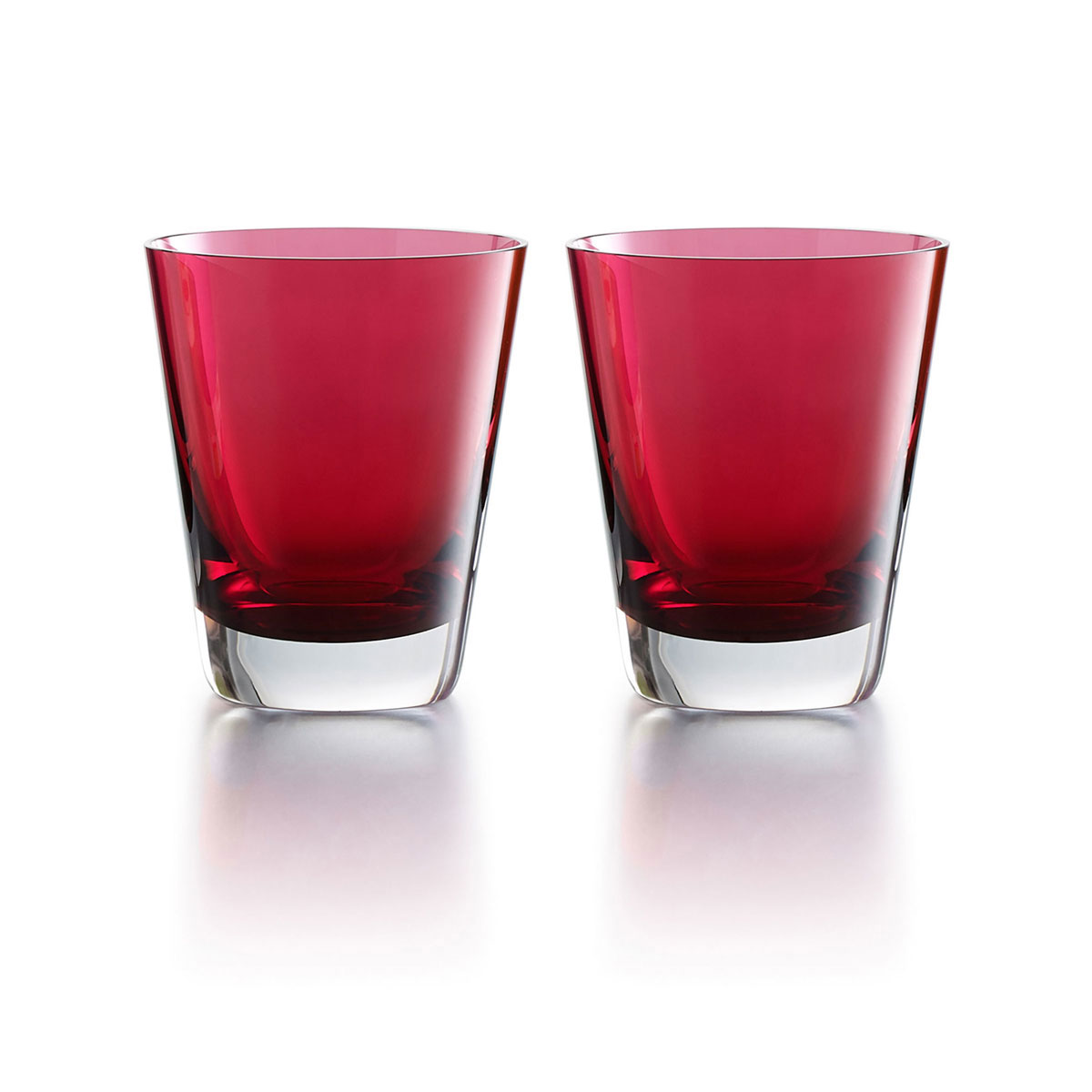 Baccarat Crystal, Mosaique Tumbler Red, Boxed, Pair